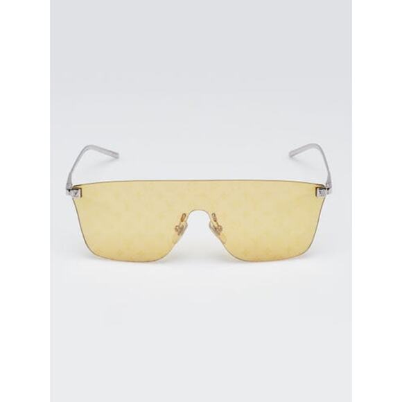Louis Vuitton Silvertone Metal Showdown LV Monogram Lens Sunglasses Z1027W main image 7